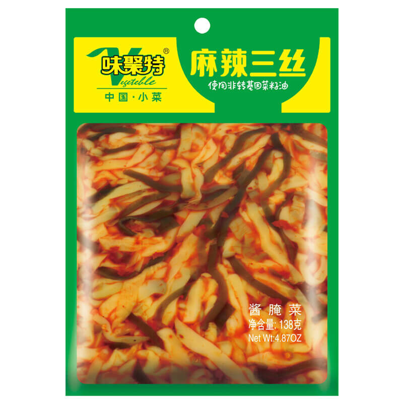 味聚特麻辣三絲-醬醃菜 138g