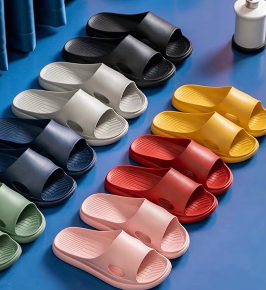 條紋塑料拖鞋 38-39size (顏色隨機)